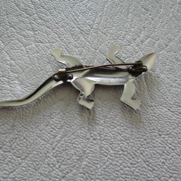 Lizard Marquisite Brooch - Vintage - Picture 4 of 6